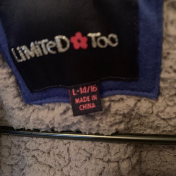 Limited Too Girls' Knit Fleece Peacoat Jacket - Picture 3 of 5